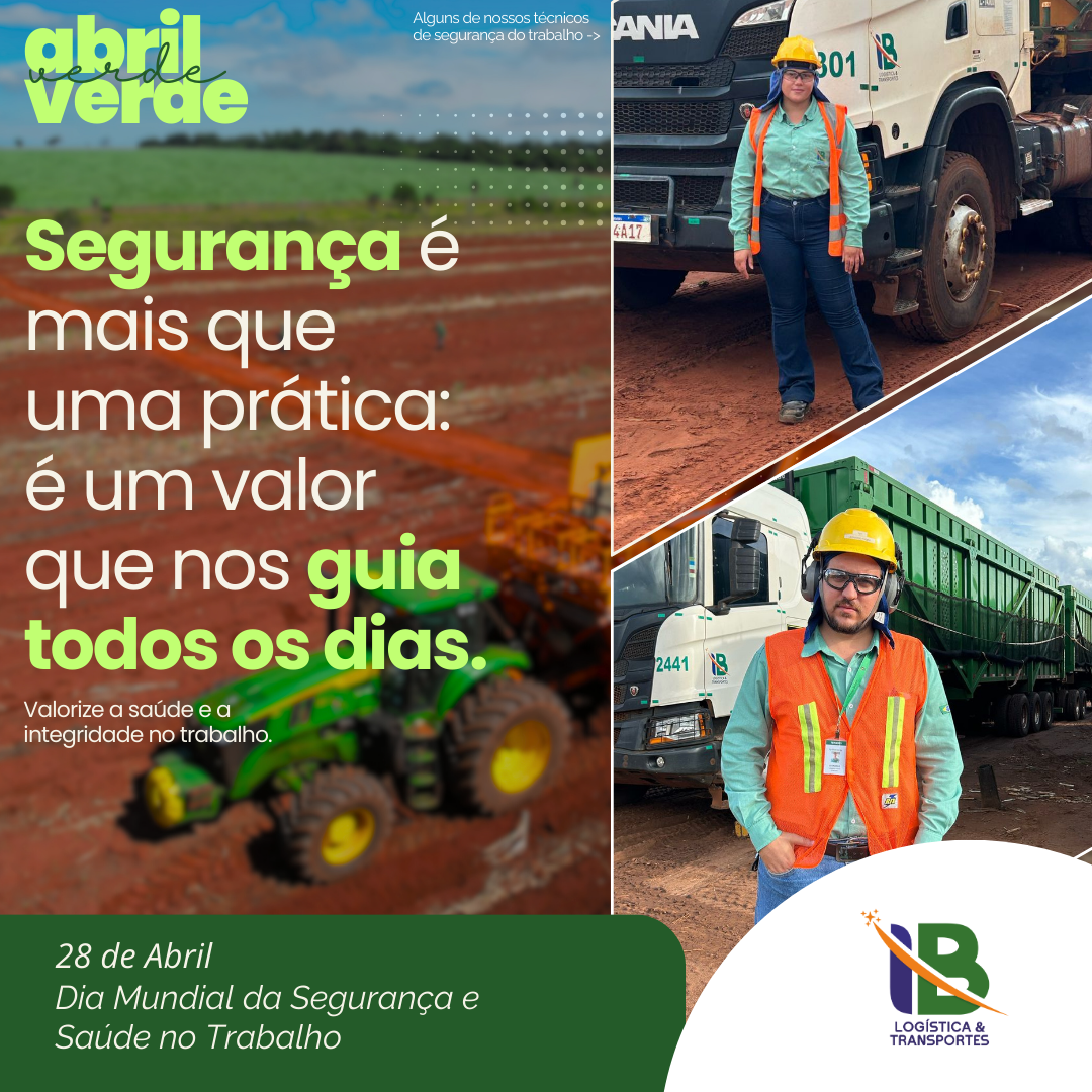 Segurança é mais que uma prática: é um valor que nos guia todos os dias ! 28 de Abril dia Mundial da Saúde e Segurança no Trabalho ! 